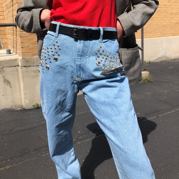 Vintage Monique jeans rhinestone studded - Picture 12 of 13